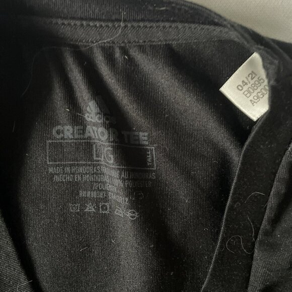 Rainbow Adidas Kansas Jayhawks Creator Tee Black Large Polyester - Picture 3 of 7